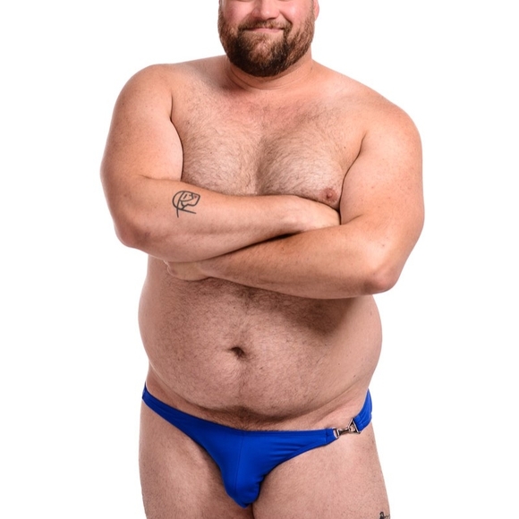 MistrBear Blue Clasp Swim Briefs - Picture 3 of 4